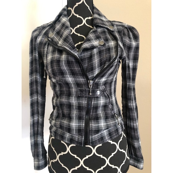 guess plaid jacket